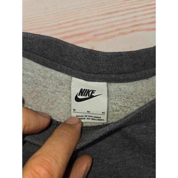 Nike Mens Grey Crewneck Sweatshirt Medium Cotton/Polyester - Picture 5 of 8